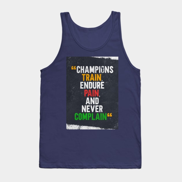 Workout Motivation Tank Top by AlfinStudio